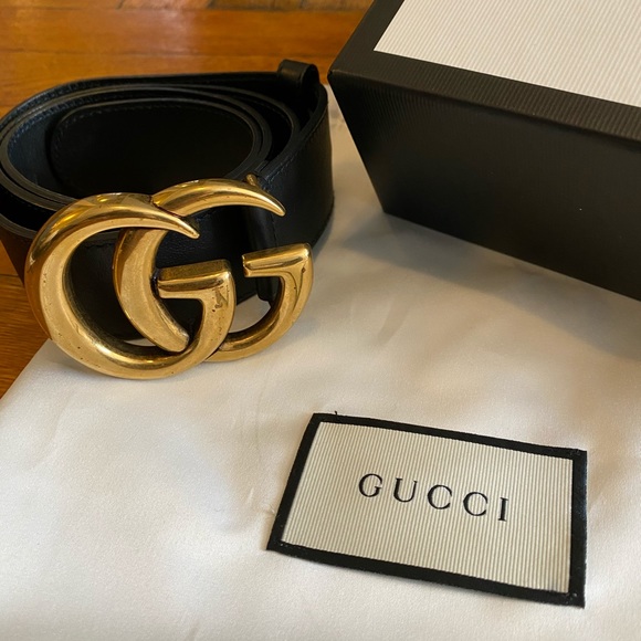 Gucci Accessories - Black Gucci leather Belt size 85 width 3 inches